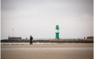 Shooting am Strand – Probeshooting für den Hochzeitstag von Maria & Axel – Fotograf Warnemünde